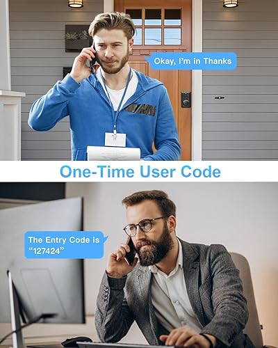 Miniatura 6 de Cerradura de puerta de entrada sin llave, perilla de puerta con teclado, cerradura de puerta con teclado con asa, perilla de puerta sin llave,