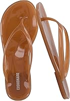 Cushionaire Splash Jelly Flip Flops for Women - Flexible Sole, Soft Footbed, Lightweight Summer Sandals