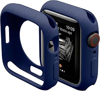 Slim Bumper Case Compatible with Apple Watch, Soft Silicone TPU Protective Cover, Rugged Frame with Open Screen Design Protector for iWatch Series Ultra 3/2/1, 49mm