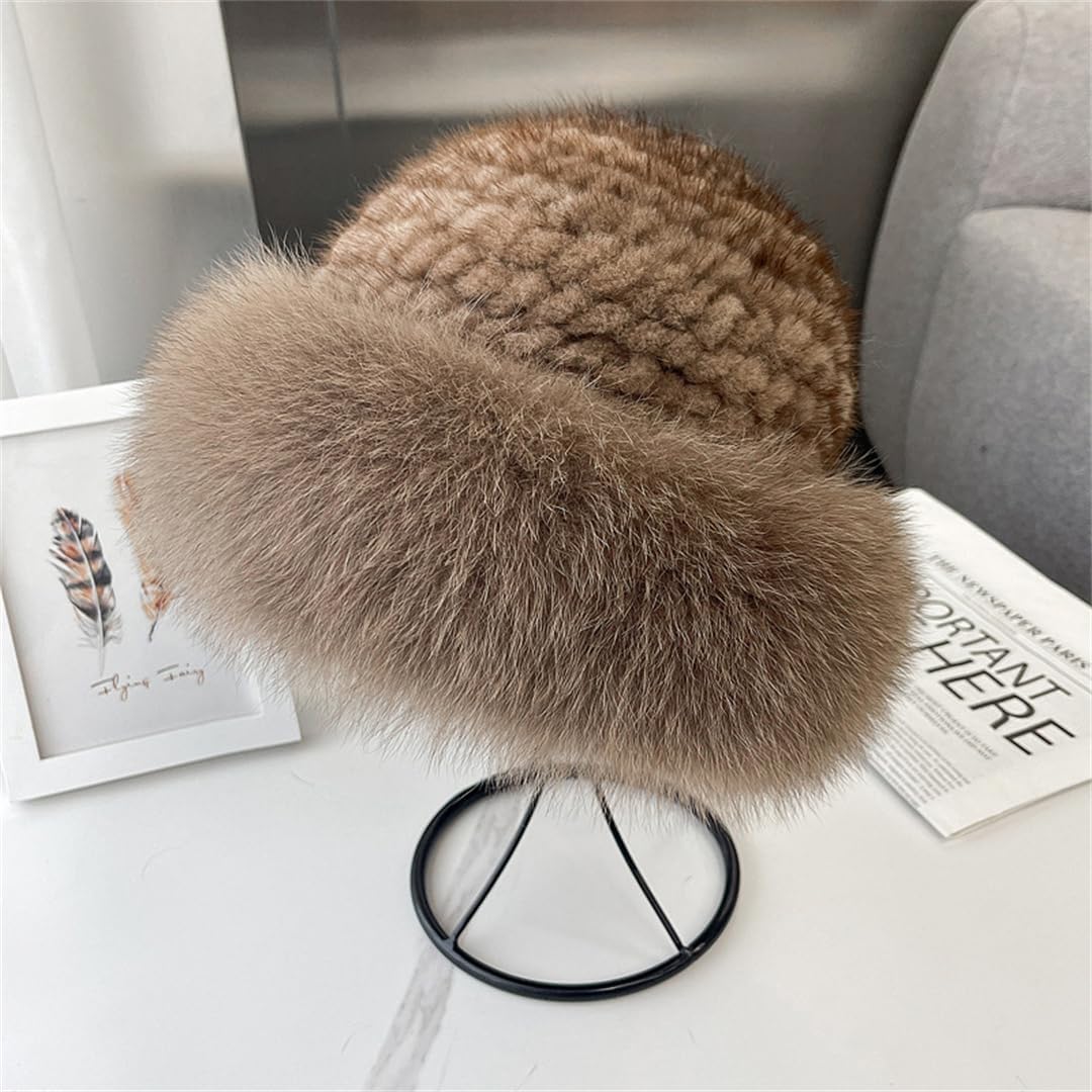 SWZEC Mink Fur Cap
