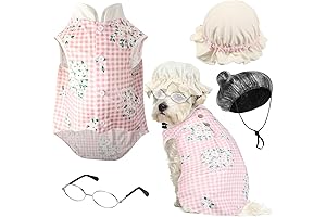 4 Pieces Pink Ladies Dog Costume