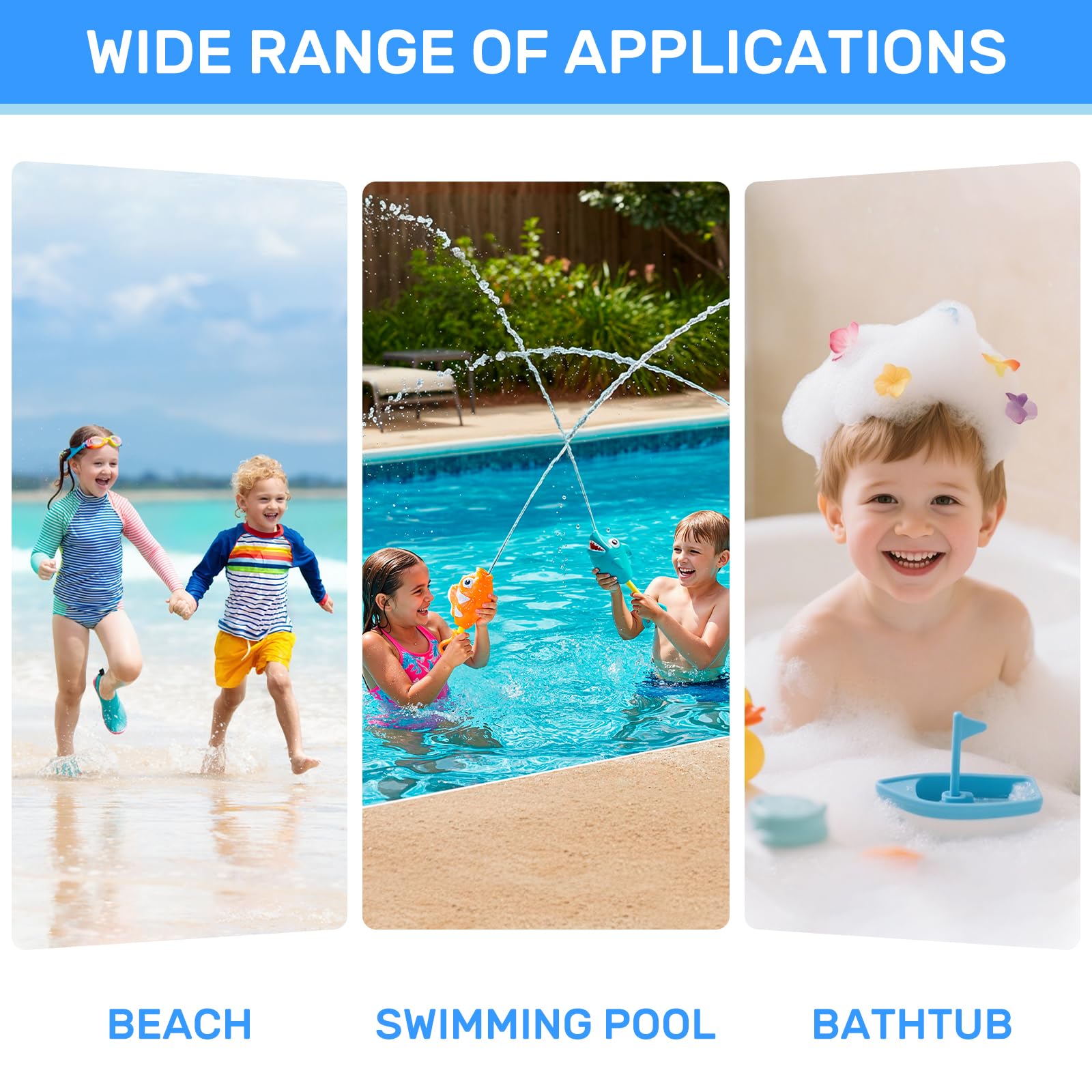 Set di 2 alianti sottomarini giocattolo piscina per bambini – giocattolo acquatico con alettoni regolabili, giocattolo per immersioni con design a raia manta, gioco piscina e spiaggia per