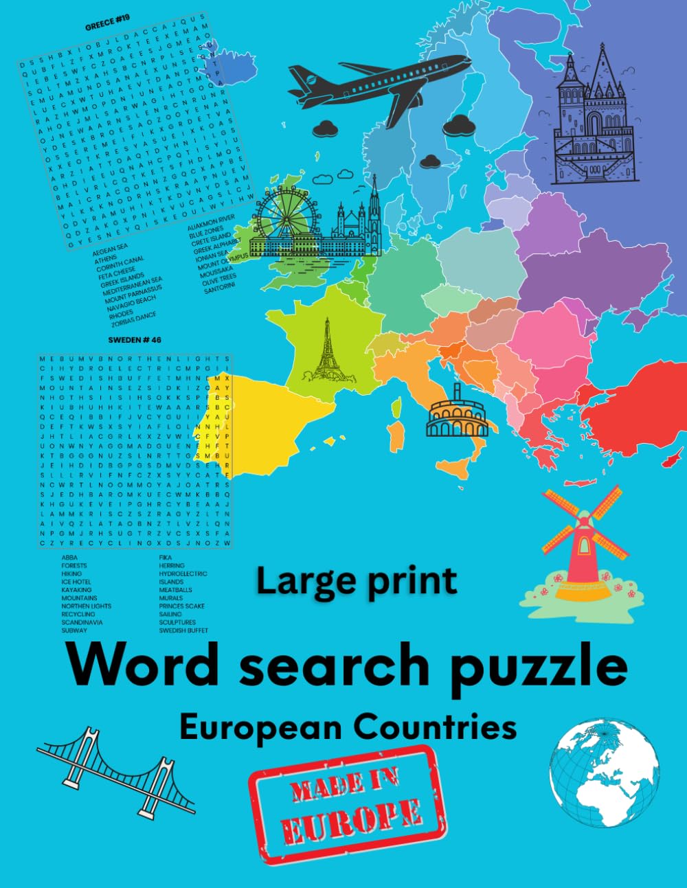 Word search puzzle: European Countries