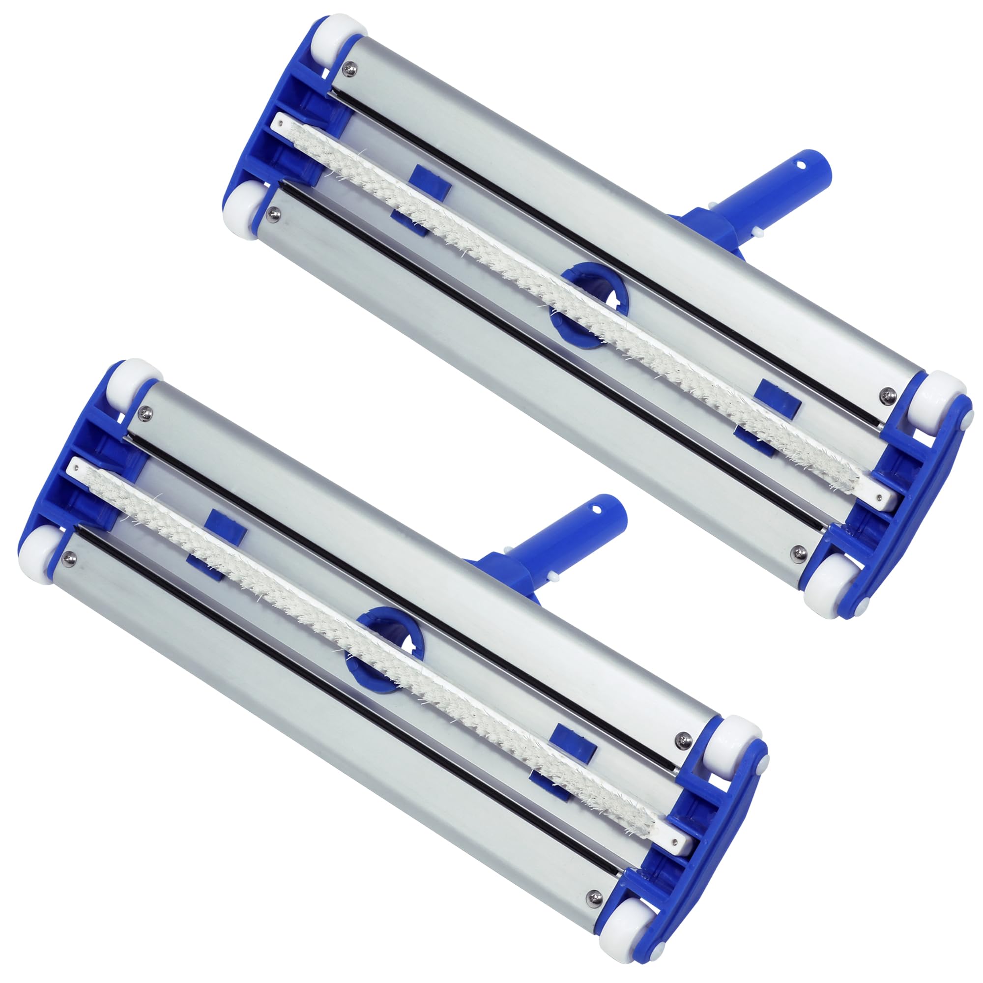 PooLKiT Swimming Pool Vacuum Head 18 Inch, Heavy Duty Aluminium Vacuum Head for Swimming Pool, All Type of Pool Floor Cleaner, 18" Aluminium Cleaning Brush with EZ Clips (Pack of 2 Pcs.)-picture-11