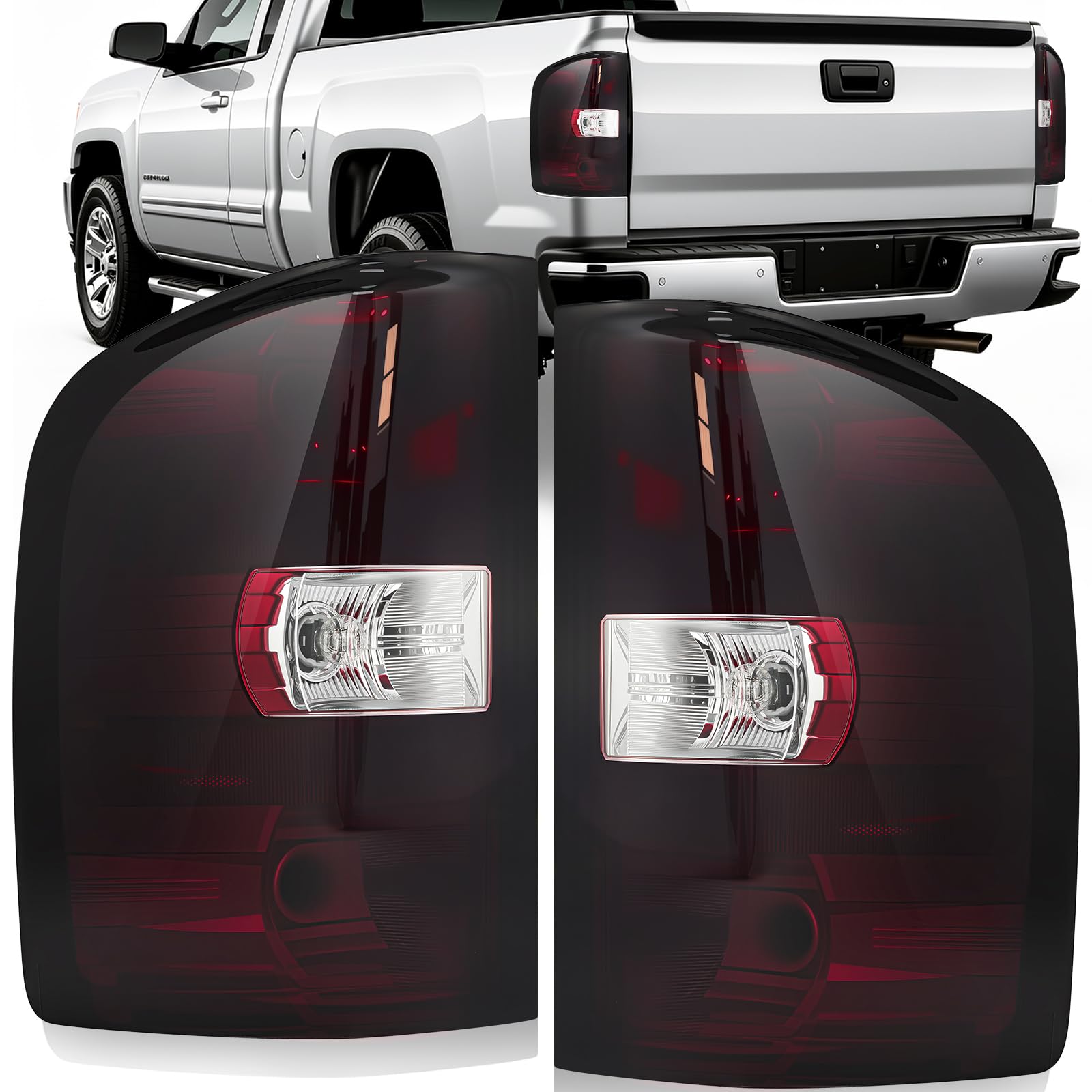 Photo 1 of Beamtrack d Red Tail Lights for 2007-2014 Chevy Silverado