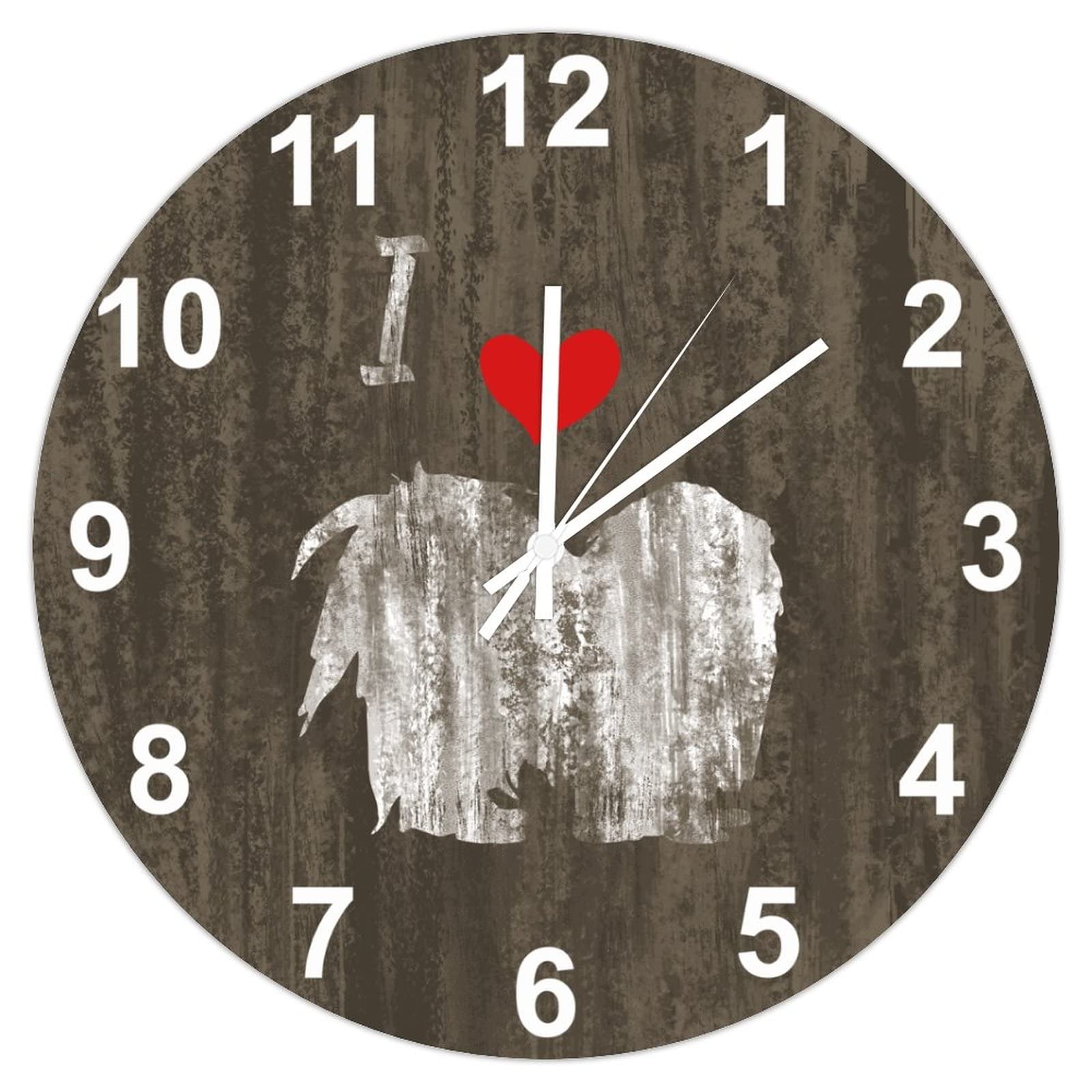 Horloge murale Shetland 38cm silencieuse pour décorer votre salon style toscan