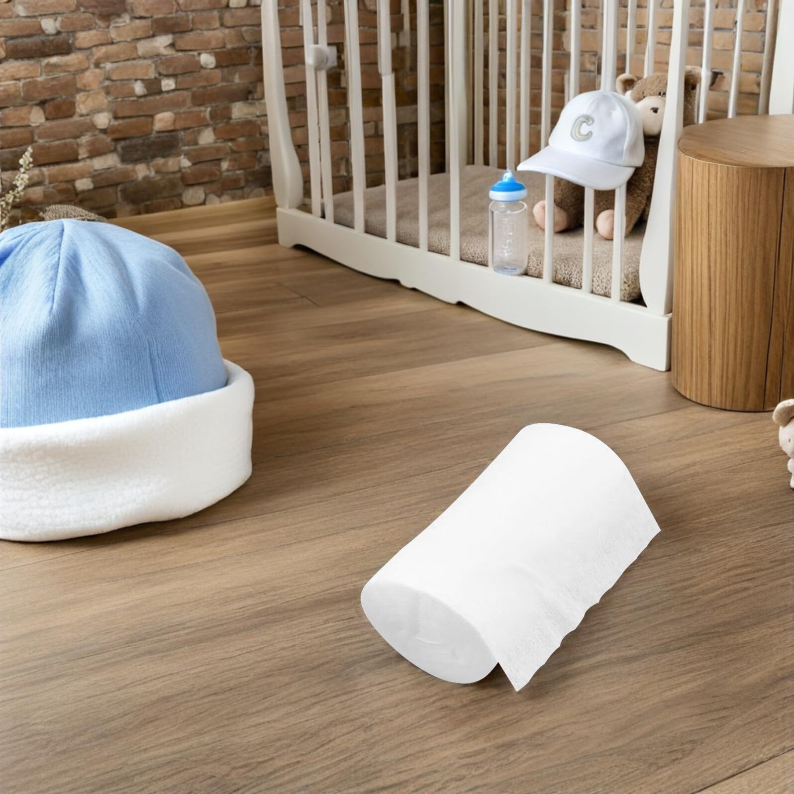Abaodam Lot de 100 Lingettes en Fibre pour Couches Lavables, Blanc, Protection Absorbante Pratique pour Bébés