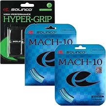 Solinco Mach-10 Racquet Tune Up Kit Tennis String + Optional Overgrips