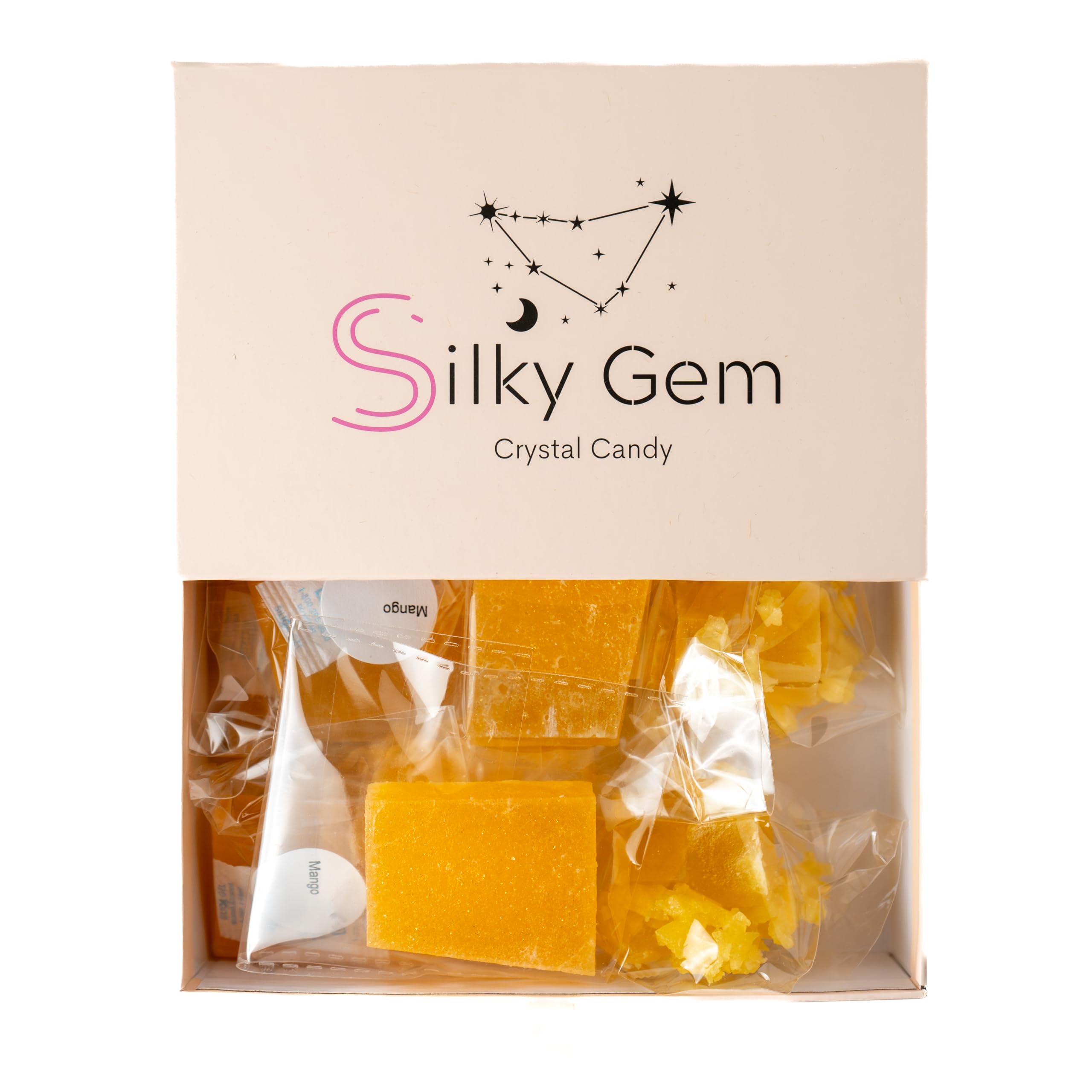 Buy SILKY GEM Edible Crystal Candy, 810 Clusters, Mango Flavored