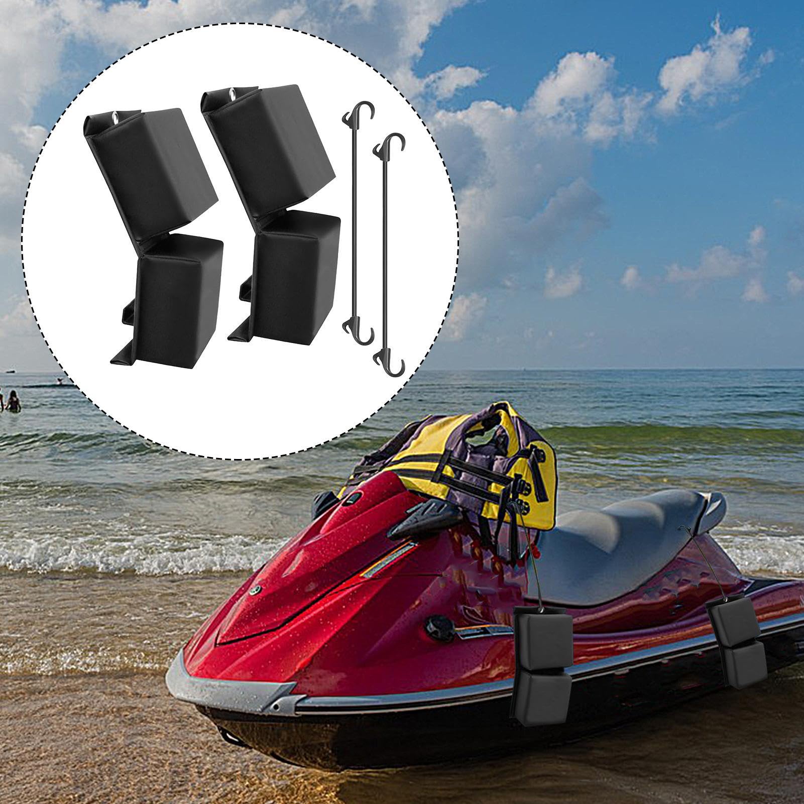 Pare-Battages Défenses es multifonctions antichoc plates portables | Protection pare-battage bateau à moteur pour quai Pour navigation, pêche, accostage, nautisme, wakeboard,