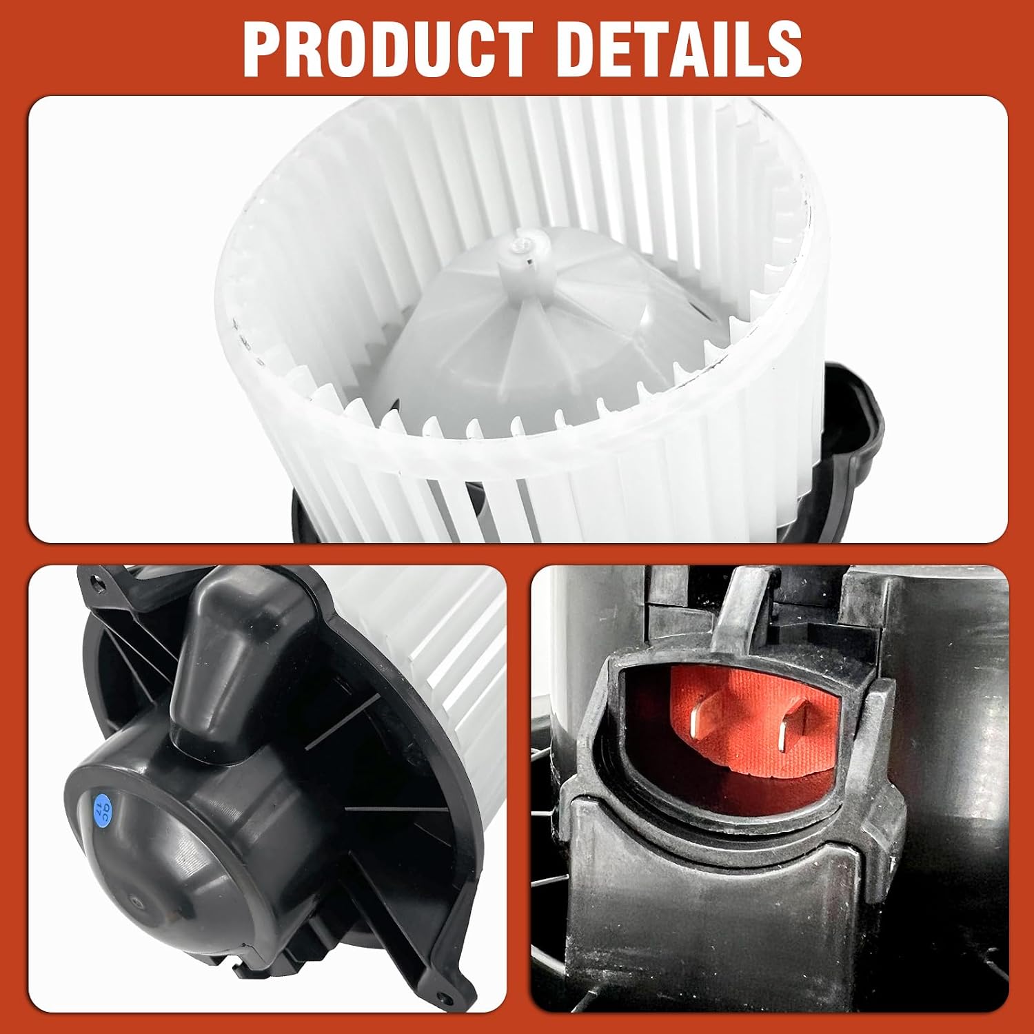 AC Heater Blower Motor with Fan Fit for Ford Expedition 2003-2006, F-150 2004-2008, Lincoln Navigator 2003-2006,Replacement for OE# 700139, 2C3Z19834AA, 6L1Z19805B