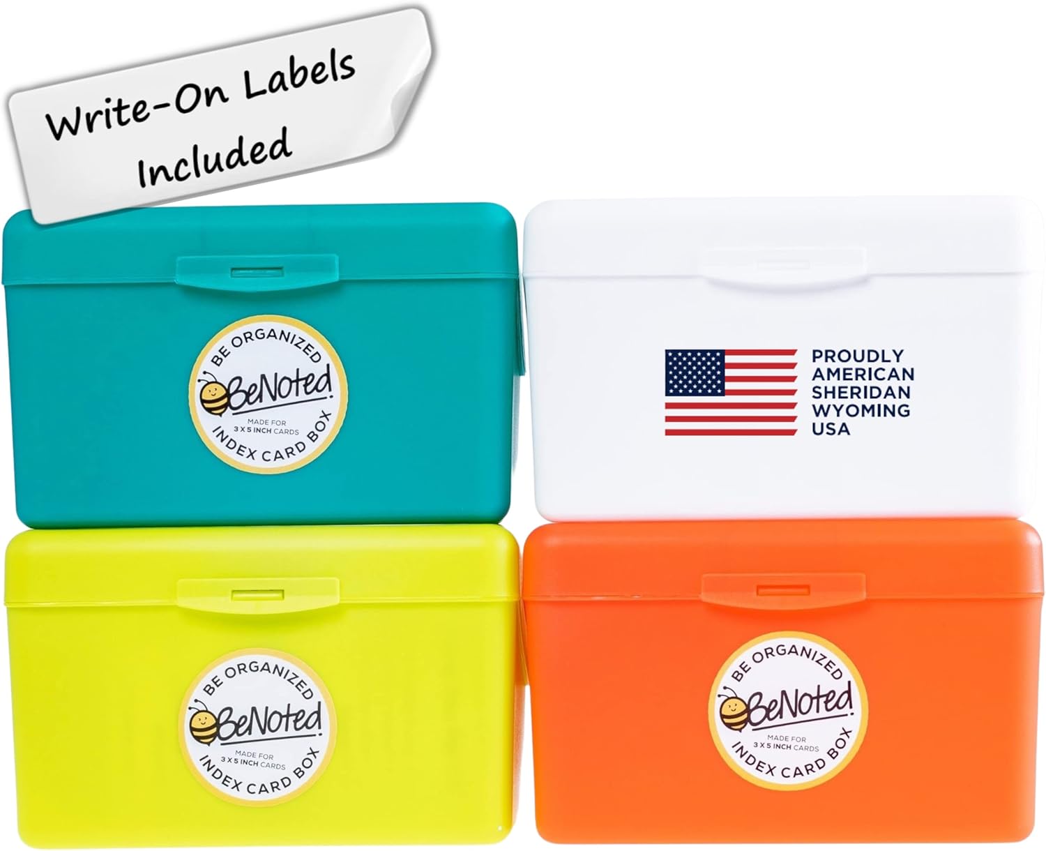 Index Card Box for 3x5 Index Cards Index Card Organizer