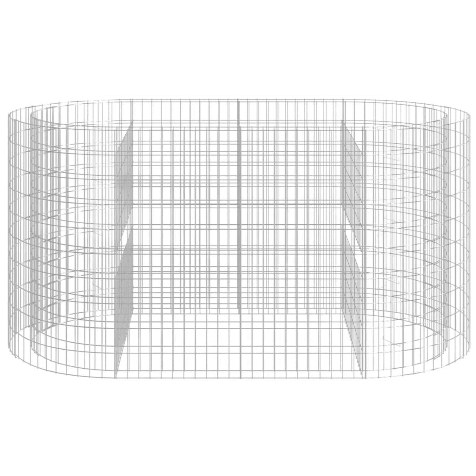 Gabionen-Hochbeet, Kräuterspirale, Hochbeet Im Garten, Pflanzkübel, Pflanzsteine, Verzinktes Eisen 200x100x100 cm
