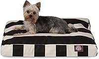 Vista 25 de Majestic Pet Cama rectangular para perros medianos a rayas, lavable, cama antideslizante y cómoda para mascotas, cama para perros con funda