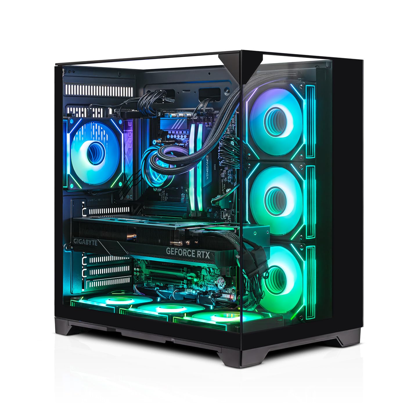 PCケース(自作PC用) Pc Gamer Ryzen 7 9800X3D , RTX 5080 ADMI Gaming PC: AMD Ryzen 7 9800X3D 5.2GHz, AIO Cooler, RTX 5080