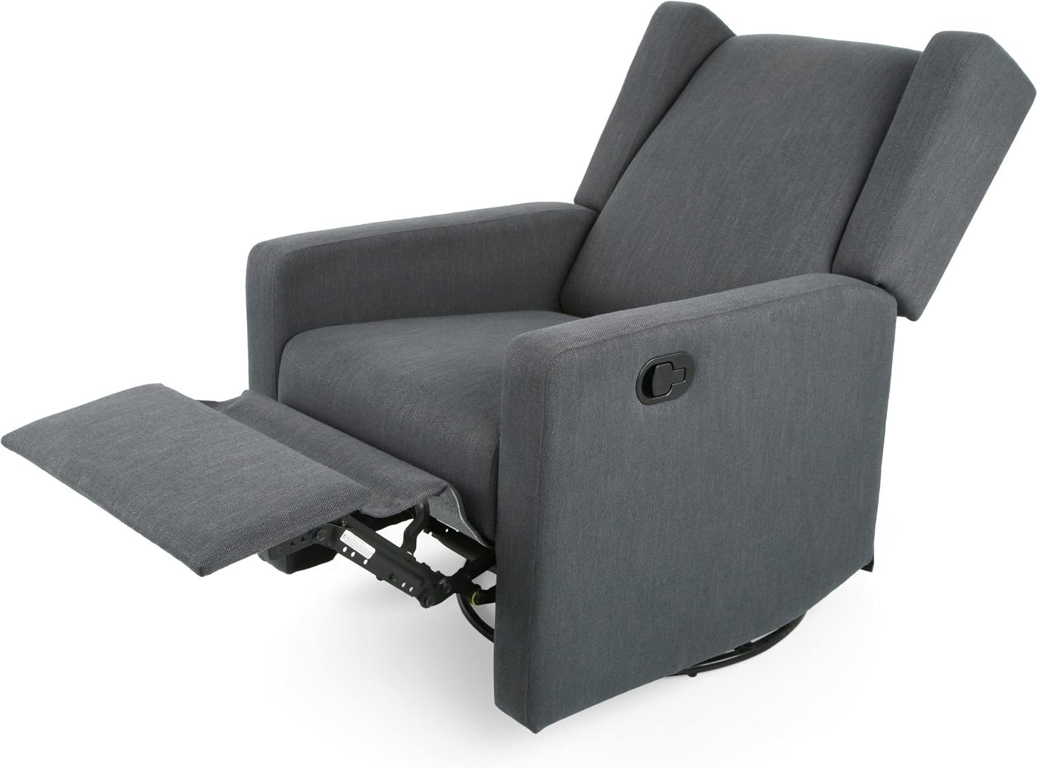 Swivel Recliner, Pushback Recliner Chair, for Small Spaces, Living Room, Bedroom, Nursery, RV
