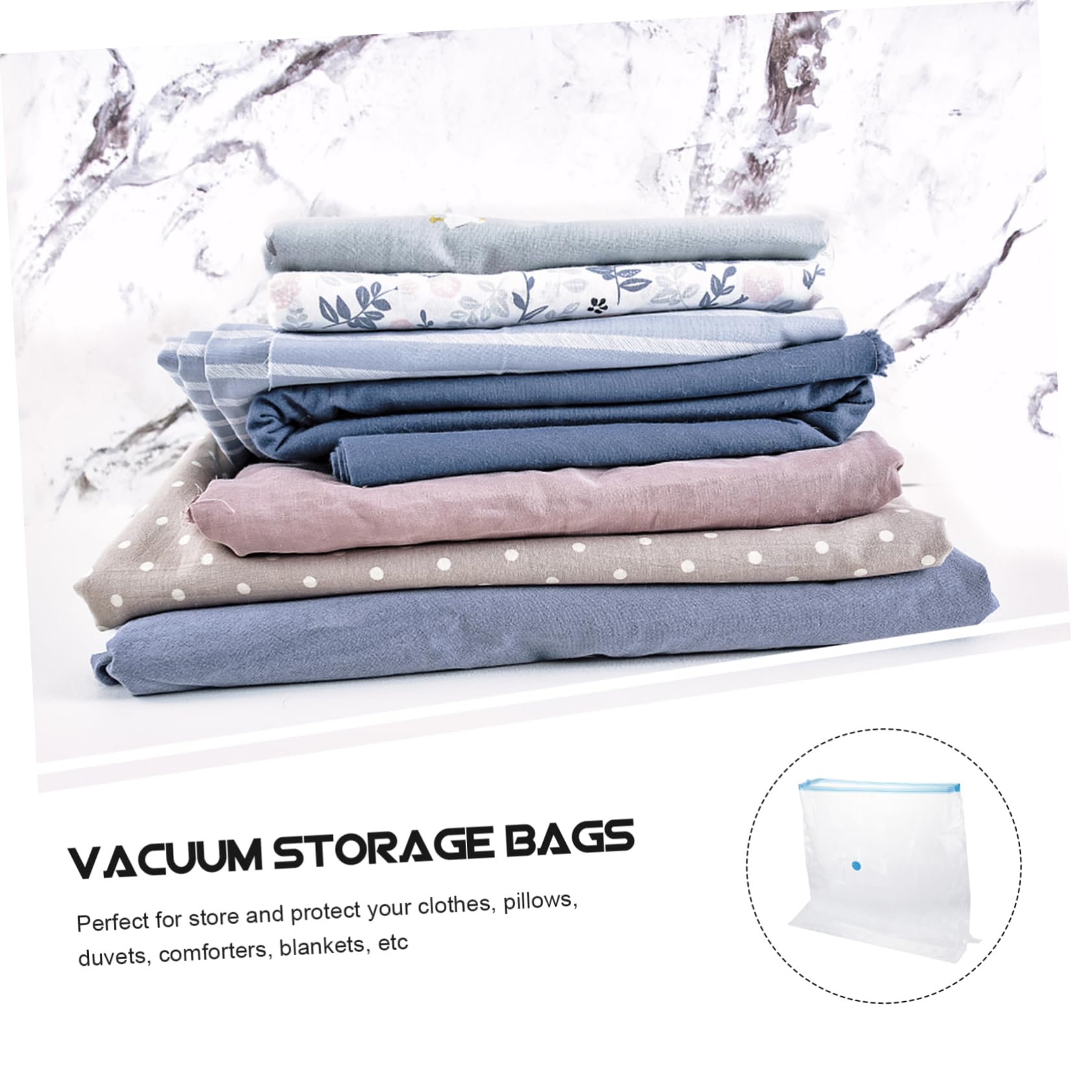 Organizadores para el hogar Bolsas organizadoras Bolsa de Almacenamiento al vacío de 3 Piezas Bolsa de vacío Bolsa de Ahorro de Espacio Bolsa de compresión Bolsa Espacial para el