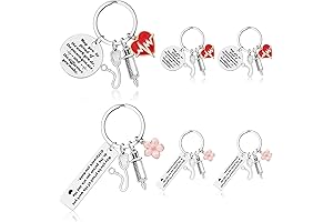 6 Pcs Nurse Gifts for Women Keychain Nurses Week Appreciation Gifts