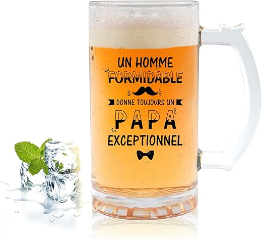 Idées Cadeaux de Dernières Minutes Pour La Fête Des Pères 6 Funnli Idee Cadeau Fete des Peres Cadeau Anniversaire pour Papa, Papa Verre...