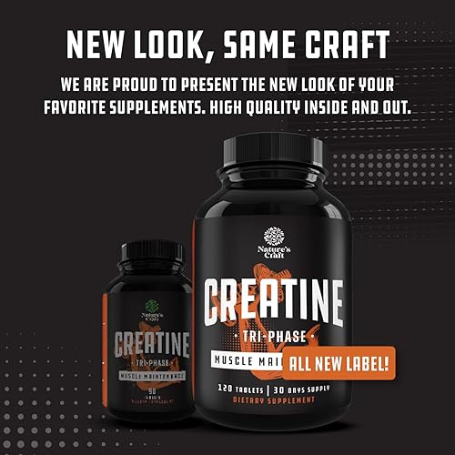 Miniatura 9 de Píldoras trifásicas de creatina de 018oz ganador de masa muscular y recuperación muscular píldoras de creatina HCL piruvato y monohidrato de