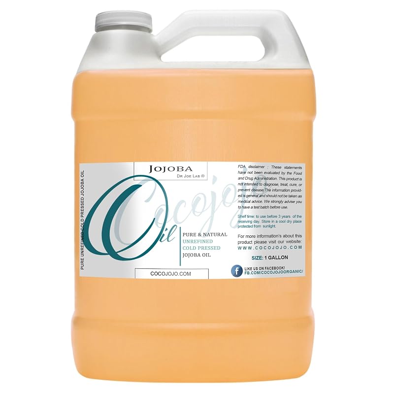 Óleo de jojoba Cocojojo Dr Joe Lab, prensado a frio, 3,8 L