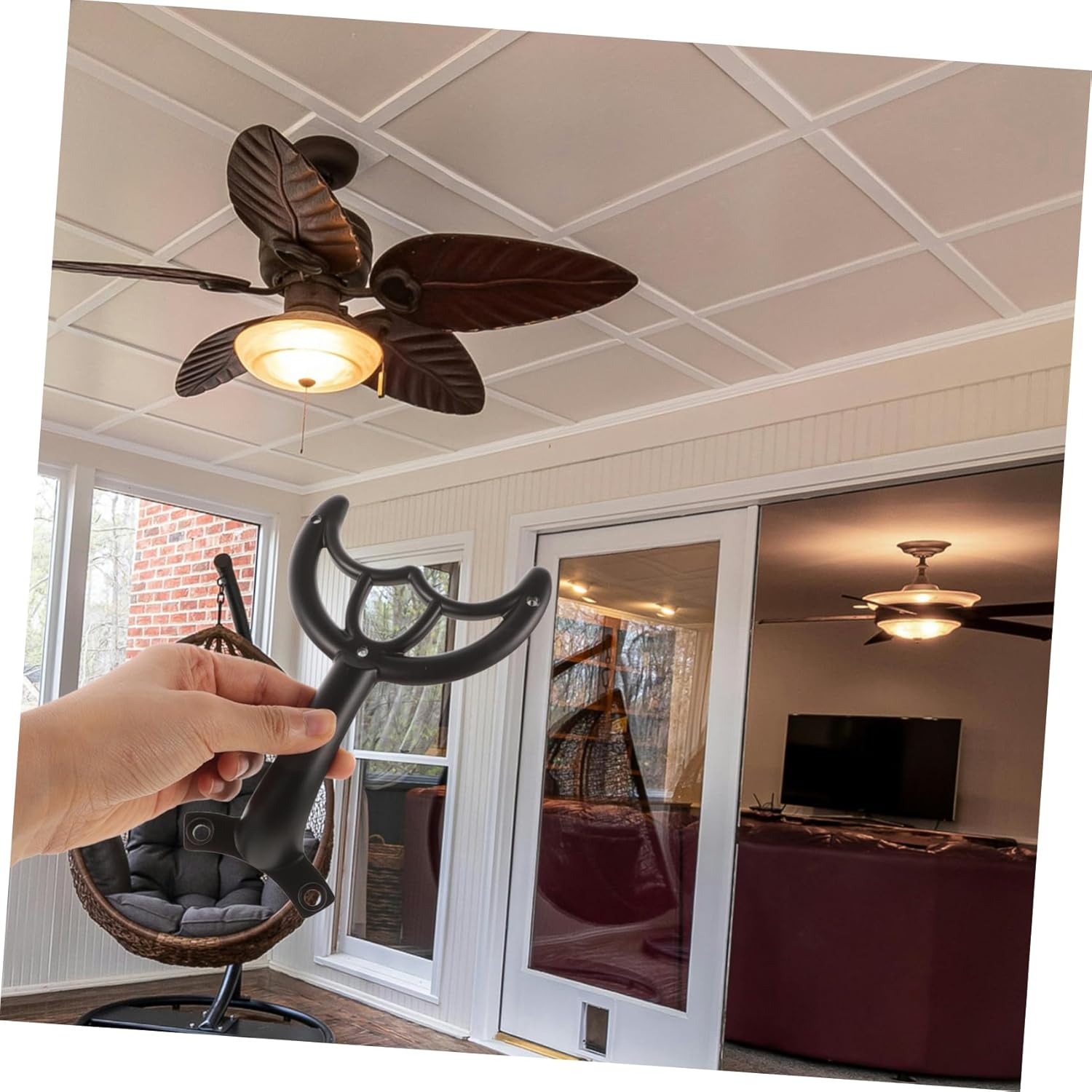 KESYOO 6pcs Replacement Fan Arms Support for Ceiling Fan Blades Easy Install Rods for Use Blade Repair Parts