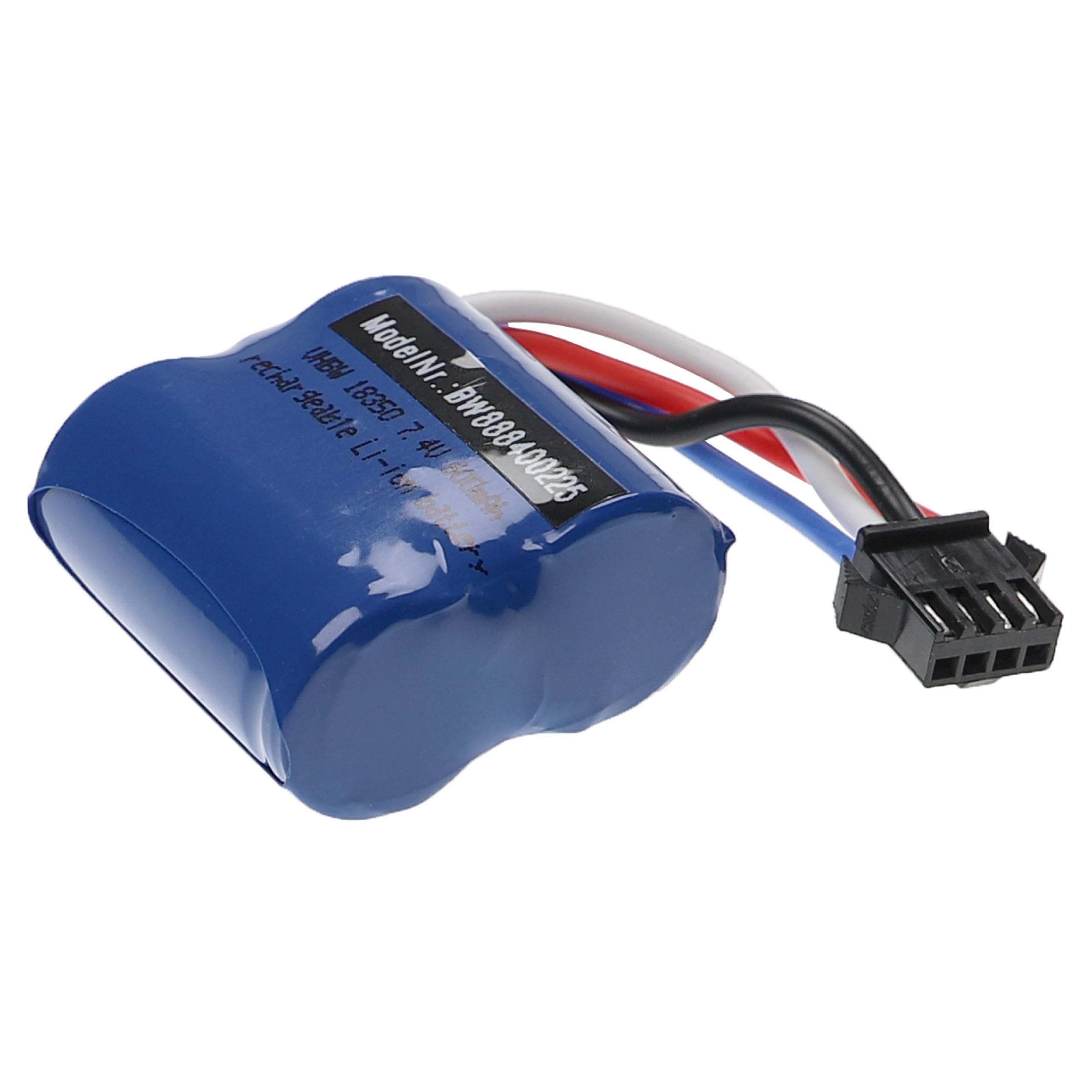 2x Batterie Li-ion 7.4V 2000mAh 15C SM-2P Pour Voitures RC – Avec Chargeurs USB