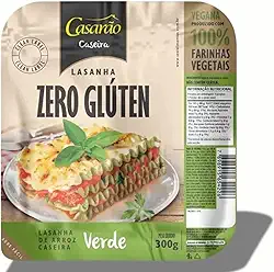 Massa Caseira para Lasanha Verde Sem Glúten Casarão 300g