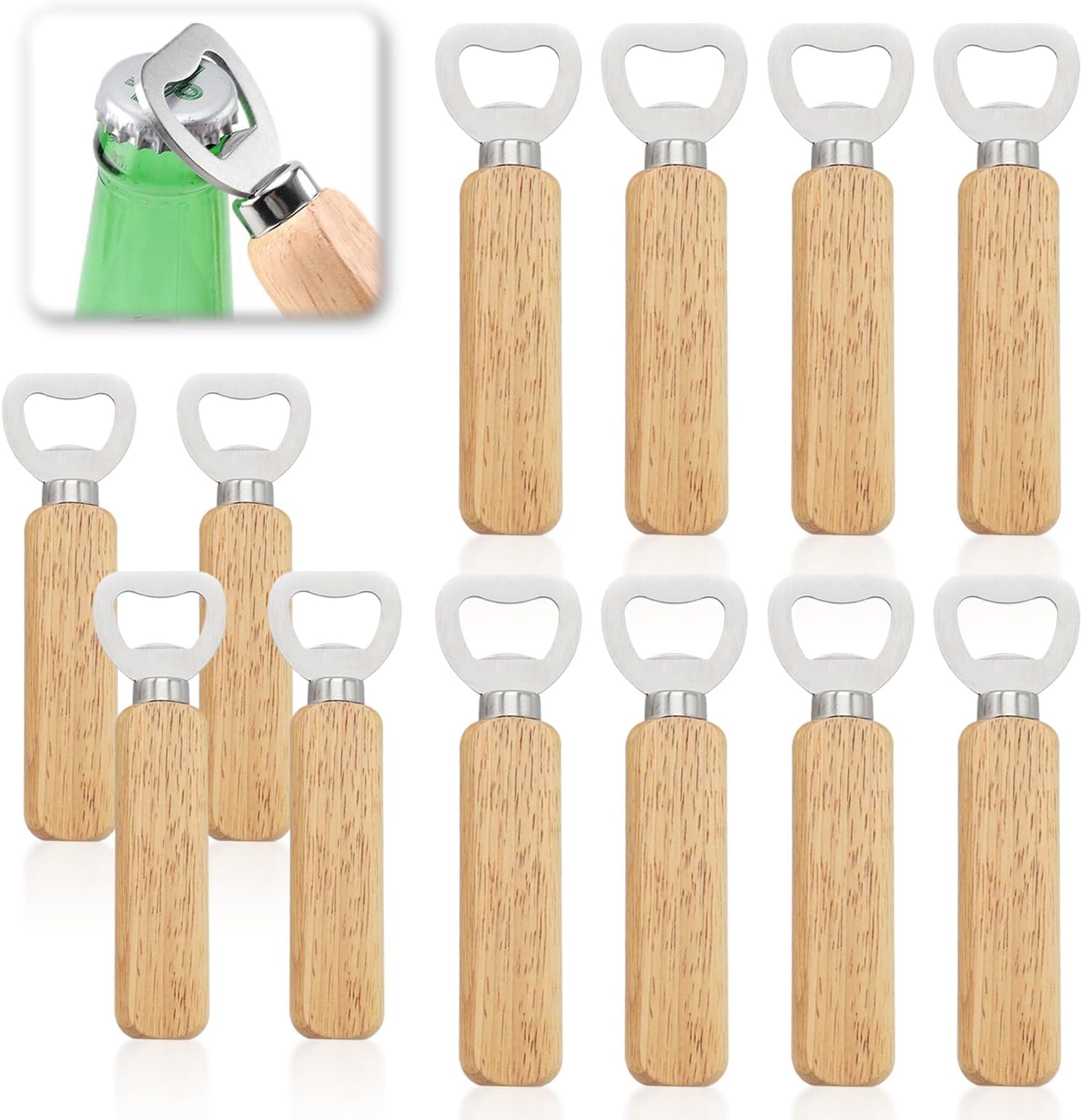 5 Pièces Ouvre-bouteilles avec Poignée en Bois, Ouvre-bière Personnalisé, Décapsuleurs Portable, Ouvre Bouteille de Bière pour Homme Maison Cuisine Bar Cadeaux 5 Pièces Ouvre-bouteilles avec Poignée en Bois, Ouvre-bière Personnalisé, Décapsuleurs Portable, Ouvre Bouteille de Bière pour Homme Maison Cuisine Bar Cadeaux