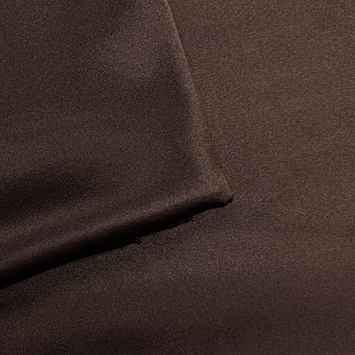 The Yard Entelare - Tela de satén elástica para decoración de vestidos de novia y manualidades, 47 pulgadas de ancho (negro 1 yarda)