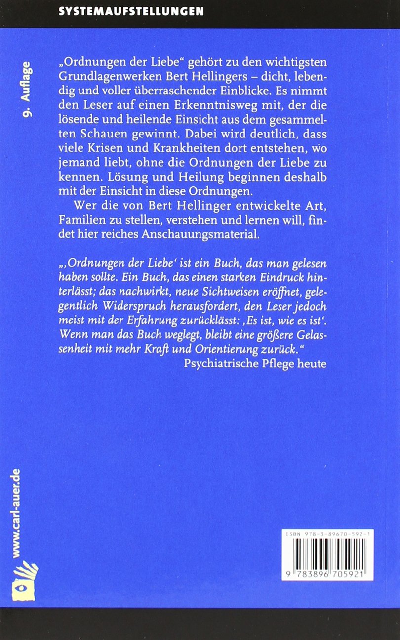 Ordnungen der Liebe: Ein Kurs-Buch