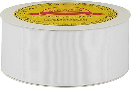 Miniatura 3 de Cinta de grogrén para manualidades de 14 pulgadas x 50 yardas, cinta para envolver regalos, doble cara, muy adecuada para bodas, cinta de seda,