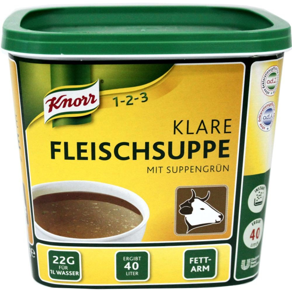 Knorr Klare Fleischsuppe mit Suppengrün (880g Packung) Amazon.de