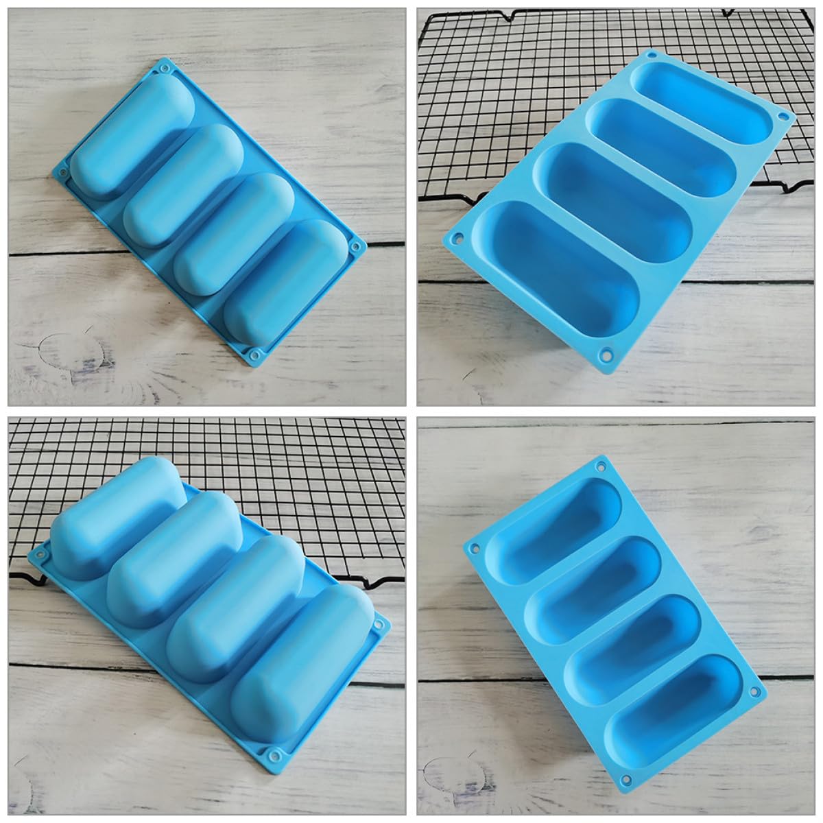 Molde Para Hacer Panecillos De Hot Dog 2 Piezas De Silicona Resistente Al Calor Moldes Para Salchichas Caseras Apto Para Hornear En Hogar Y Uso Comercial