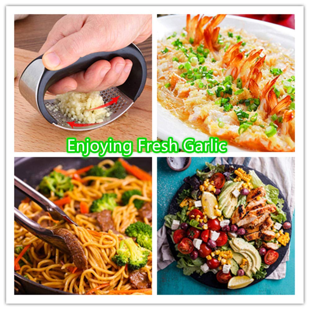 Yhtawoo Garlic Press Rocker - Effortless Garlic Mincing -7
