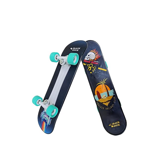 Jaspo Black Duck Fibre 26X6 5 Fully Assembled Skateboard Suitable for All Age Group 26 X 6 5