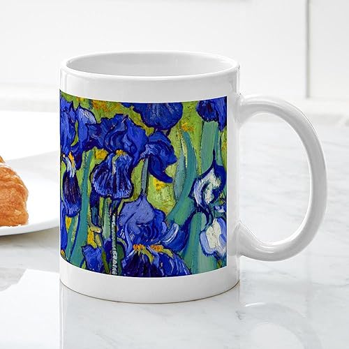 Miniatura 5 de CafePress Van Gogh Irises 1889 - Taza de café de cerámica (11.0 fl oz)