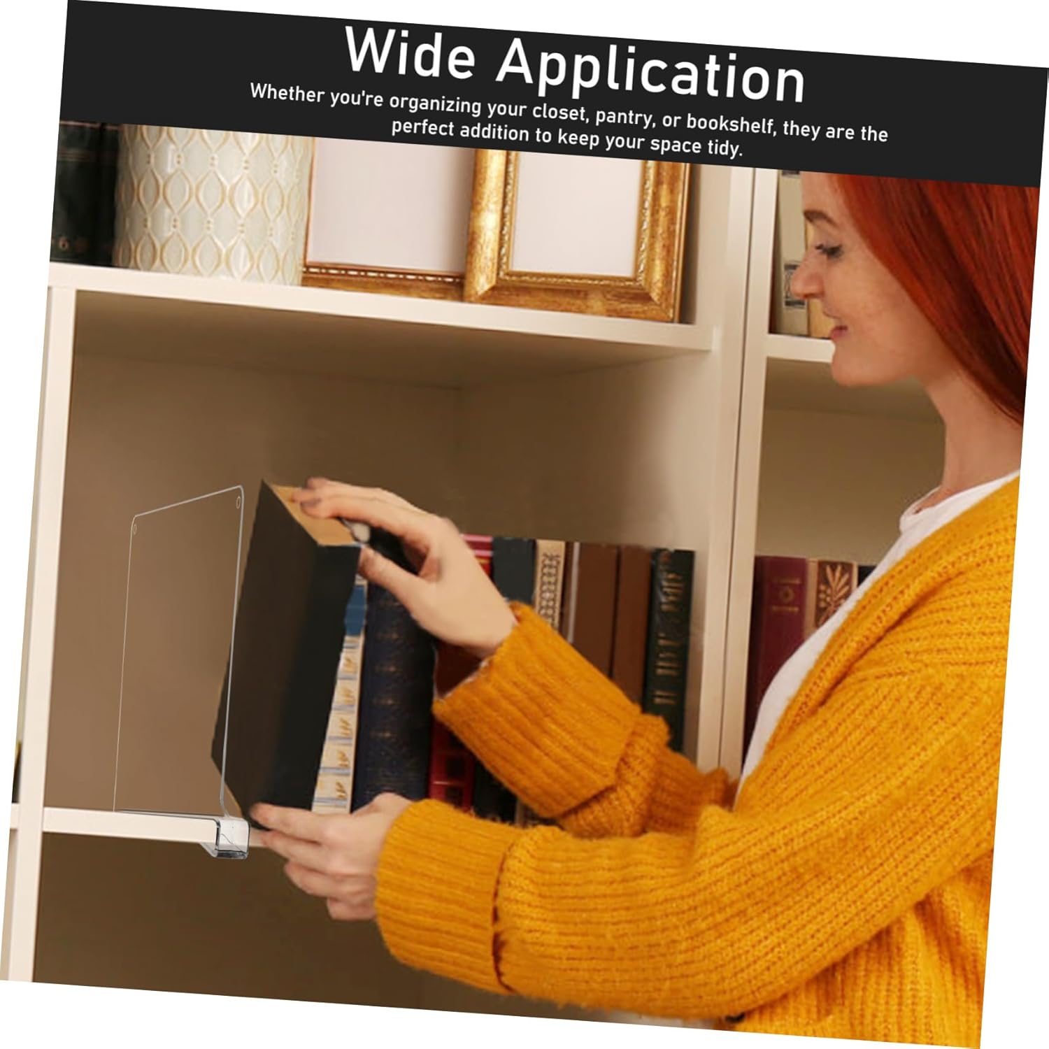 6pcs Closet Shelf Dividers Easy to Install Separators for Closet Organization for Clothes Purses and Accessories Storage