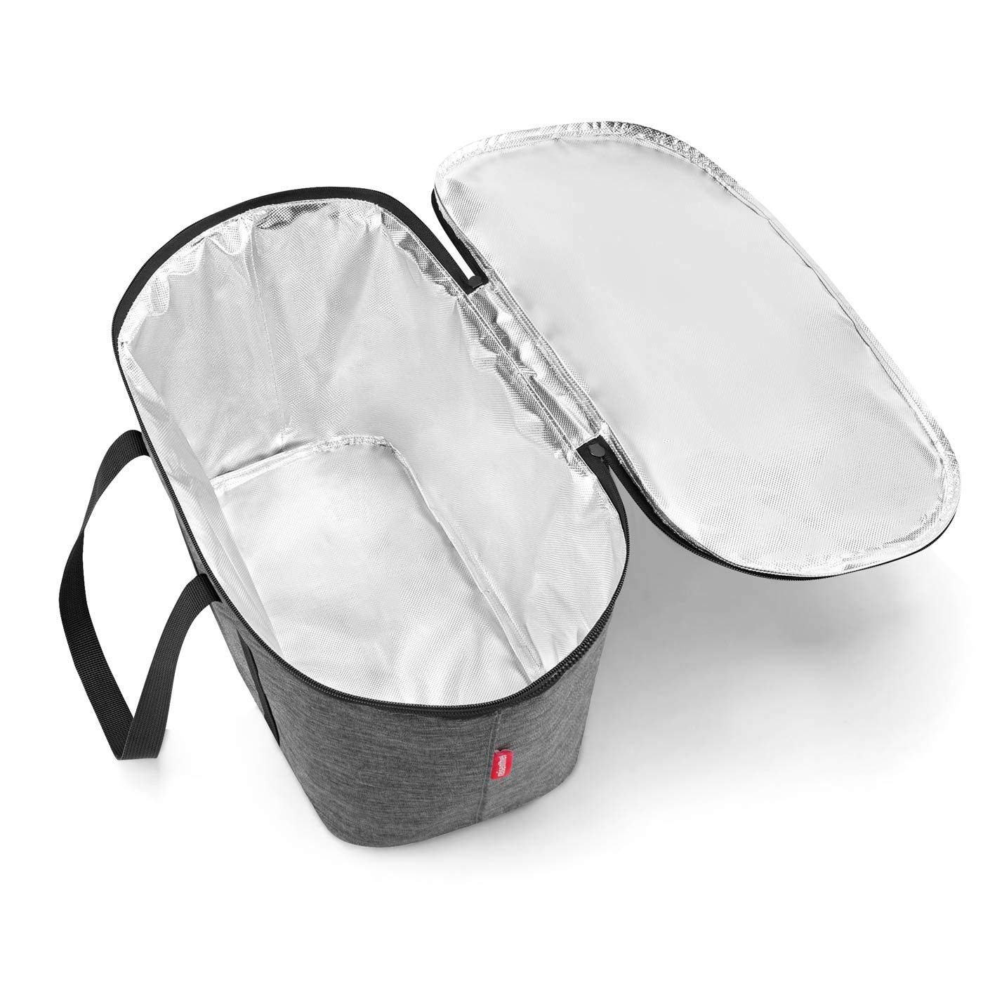 Set aus reisenthel carrybag BK + reisenthel coolerbag UH, Einkaufskorb mit passender Kühltasche, Black + Twist Silver