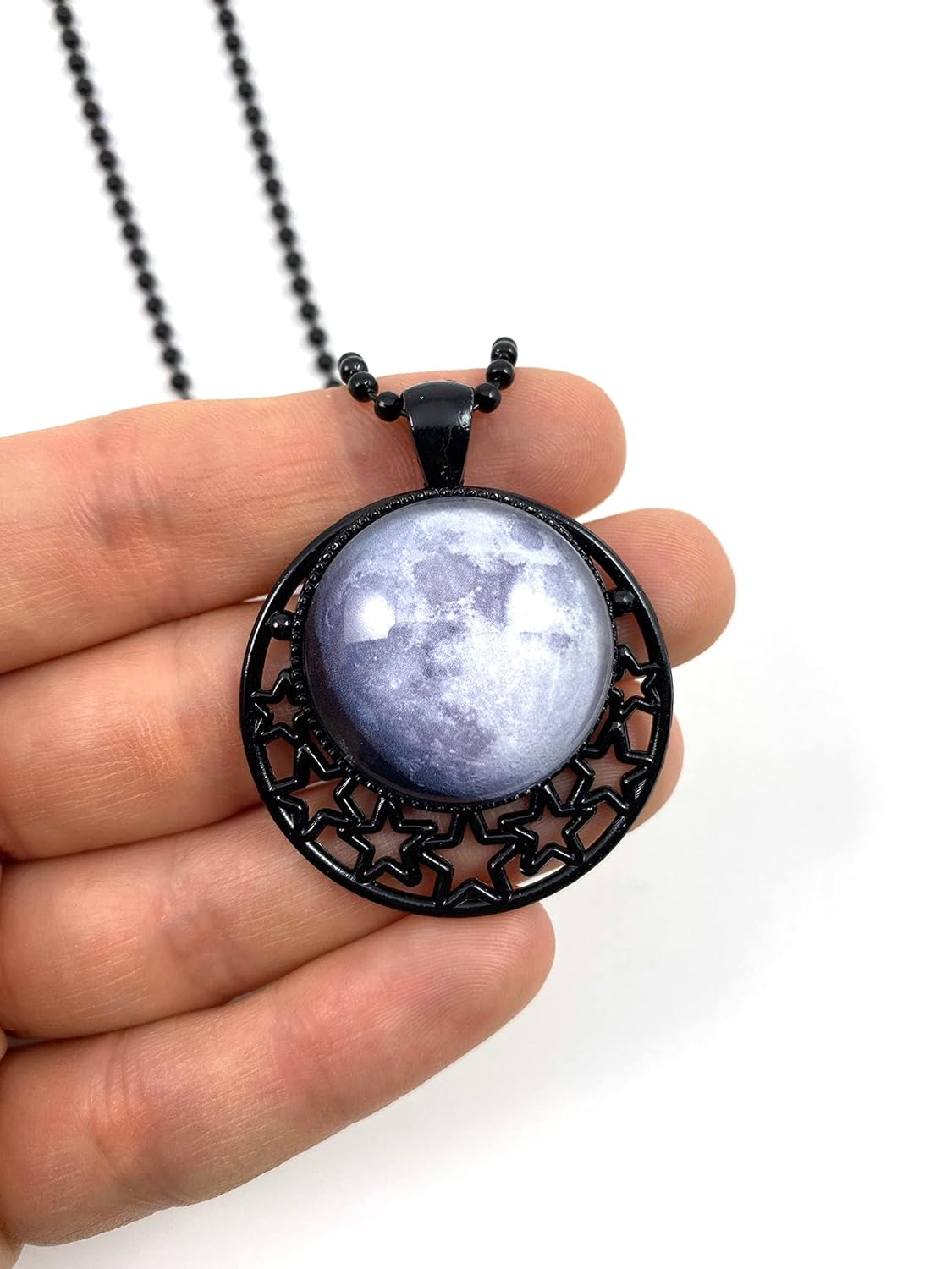 Handmade Glowing Custom Birth Moon Necklace Jordan Ubuy