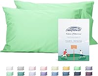 Vista 36 de Sunflower Juego de 2 fundas de almohada tamaño Queen, 100% algodón, 2 fundas de almohada Queen de 20 x 30 pulgadas, color ceniza, suaves