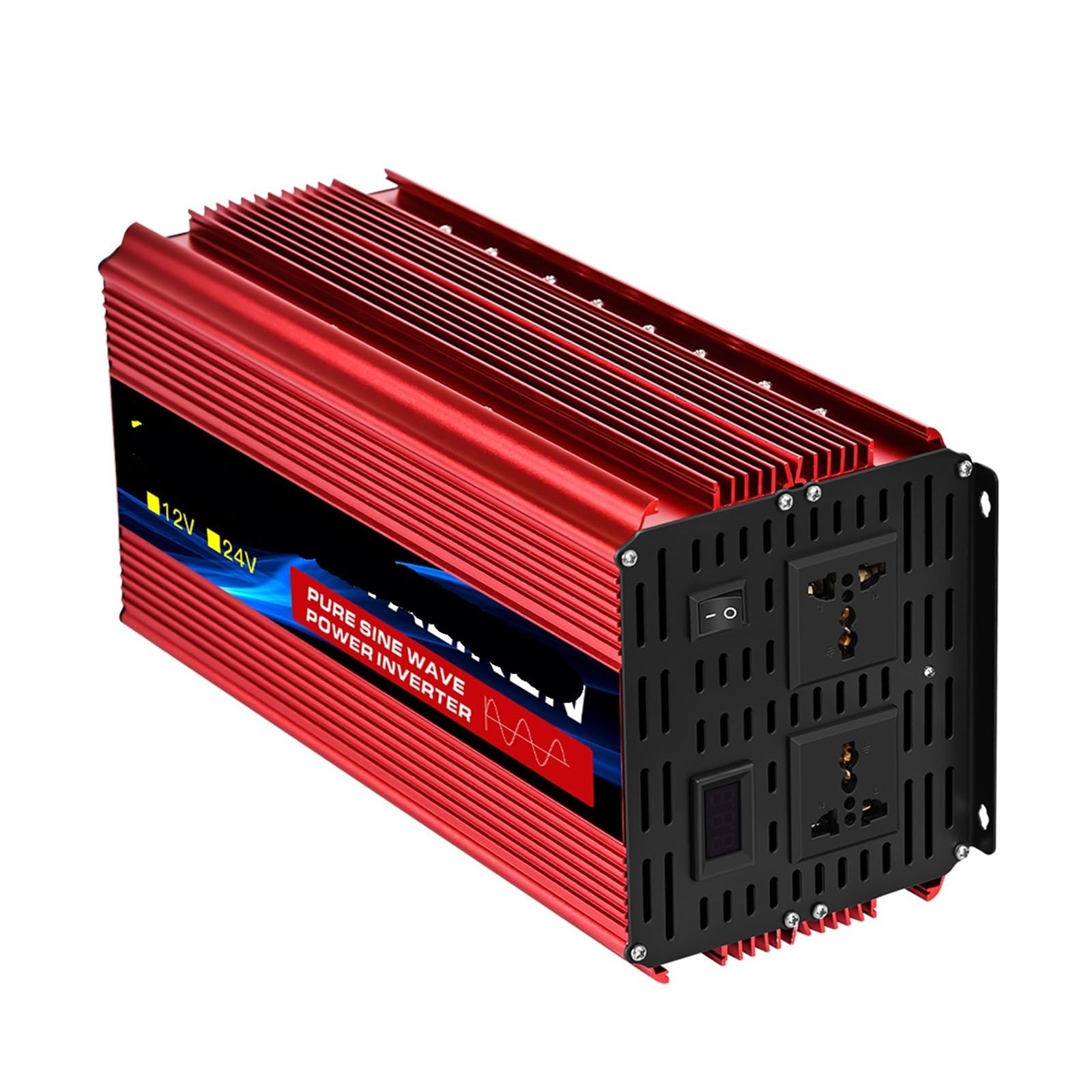 Inverter a onda sinusoidale pura da 1600W-10000W, da 12V-24V a 110-220V, alimentato a energia solare, ad alta efficienza e risparmio energetico.(1500W/4500W)