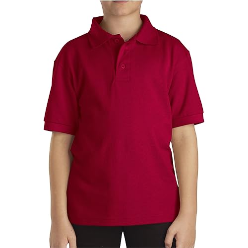 Dickies Boys' Short Sleeve Pique Polo