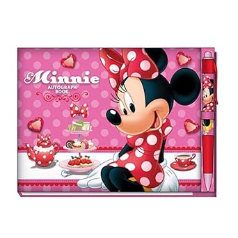 Disney 85972 Minnie Mouse Deluxe Autograph Book with Pen