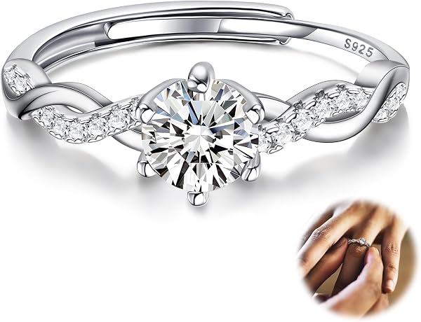 JeweBella Damesring van 925 zilver