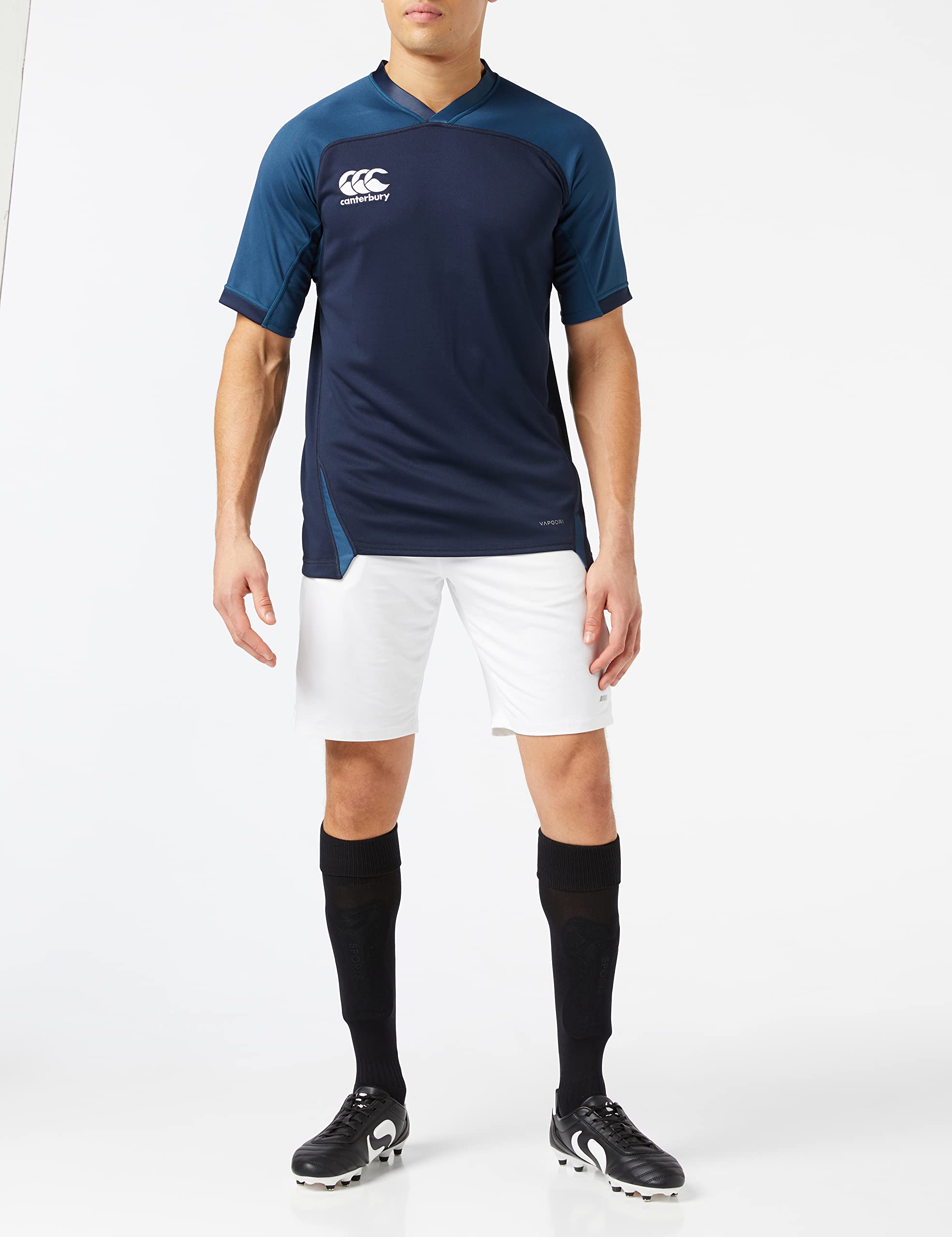 Canterbury Herren Vapodri Evader Hooped Rugby Jersey | Vapodri Technology | Pro Athletic Fit | Durable Technisches Rugby-Trikot (1er Pack)