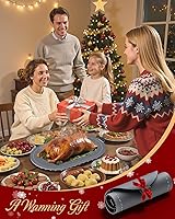 Vista 8 de Tapete de calentamiento para alimentos con almohadilla resistente al calor (24 x 15 pulgadas), tapete de calentamiento de alimentos para encimera