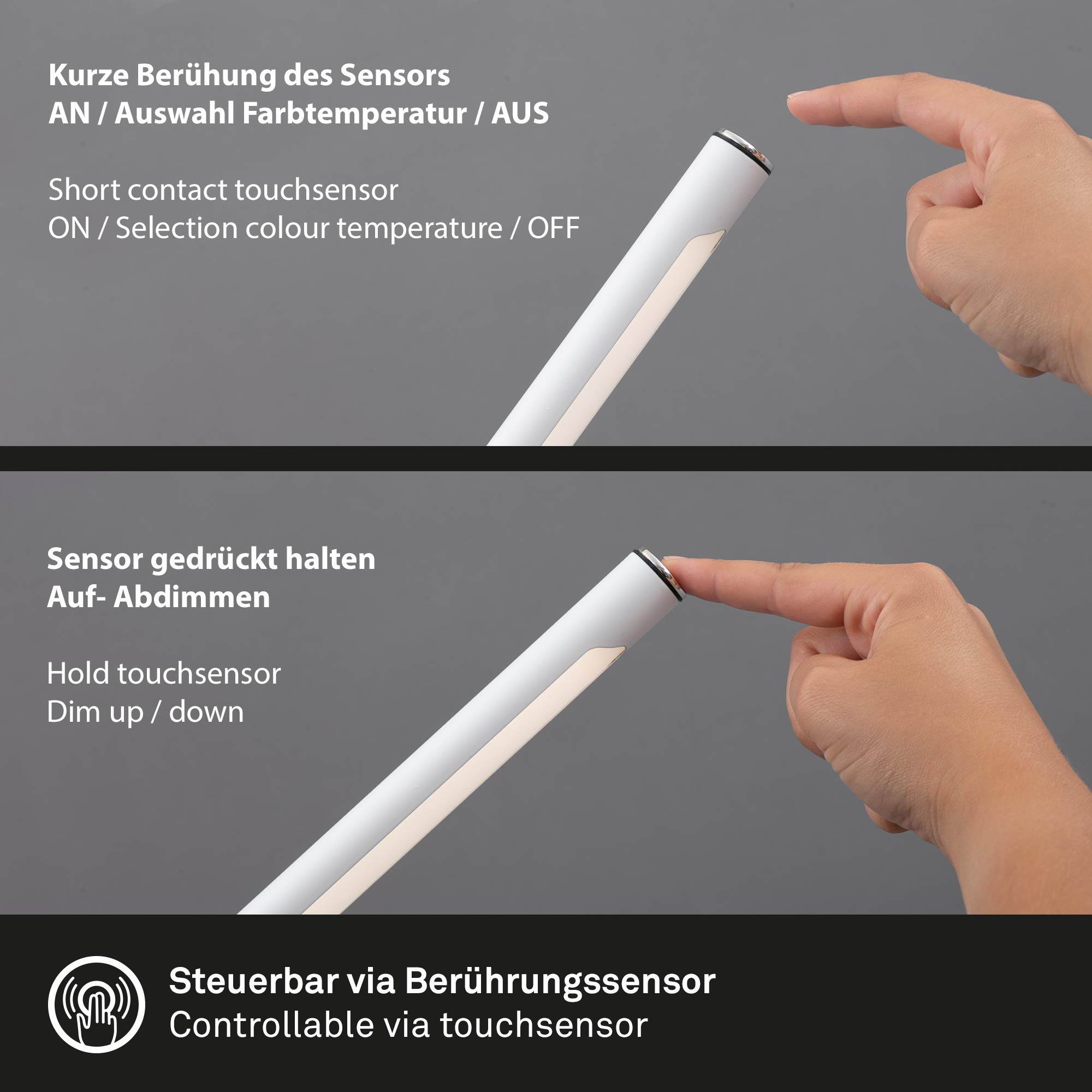 Briloner Leuchten - Lampe De Table LED, Lampe De Table, Incl. Lampe