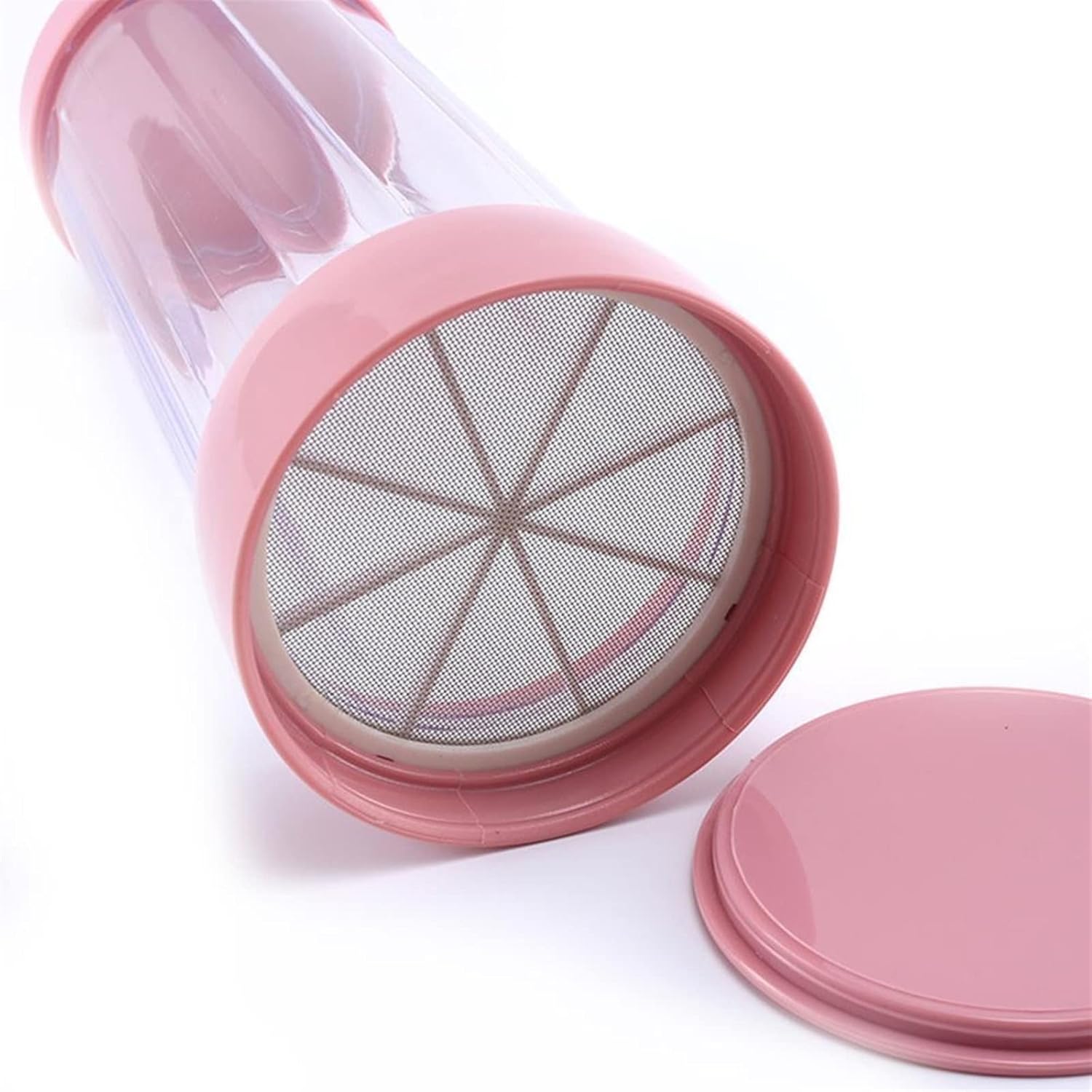 ,Sifter Handheld Flour Icing Sugar Dispenser with Lid Chocolate Coffee Cocoa Powder Sugar Shaker with Stainless Steel Mesh Sifters