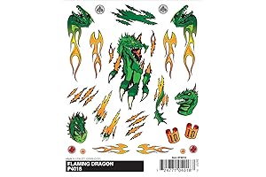Woodland Scenics Dry Transfer Decal: Flaming Dragon